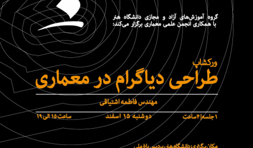 برگزاری ورکشاپ طراحی دیاگرام در معماری